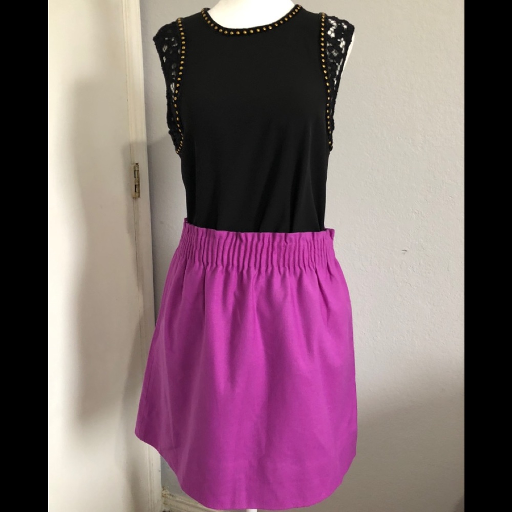 SOLD Jcrew wool purple skirt - Picture 1 of 3